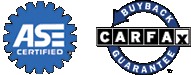 ASE Certified, CARFAX Buyback Guarantee